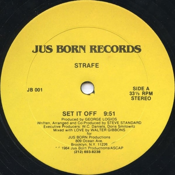 Strafe - Set It Off - JB001 - JUS BORN RECORDS
