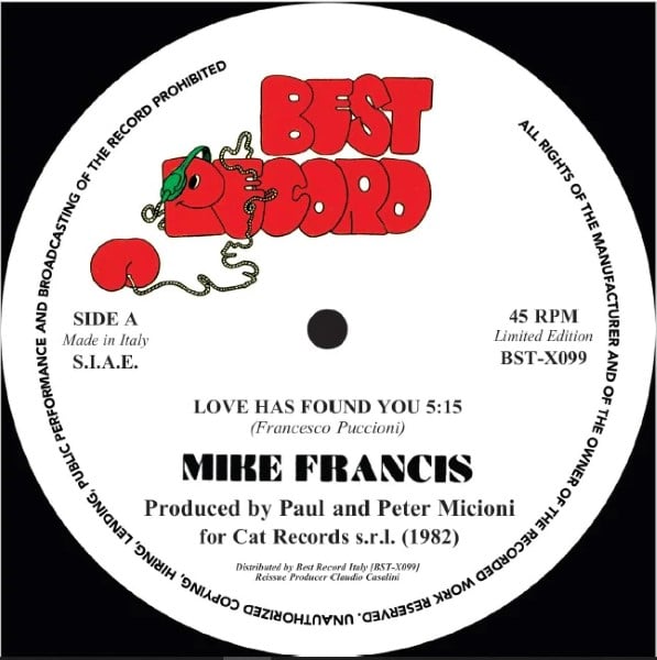 Mike Francis - Love Has Found You / Nightime Lady - BST-X099 - BEST RECORD