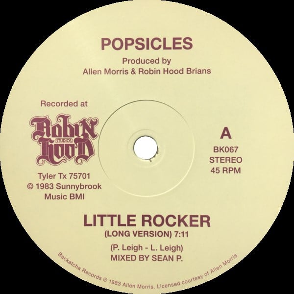 Popsicles - Little Rocker Long Version' Mixed by Sean P. / Little Rocker Ge-ology Block Party Remix' Mixed by Ge-ology - BK067 - BACKATCHA RECORDS