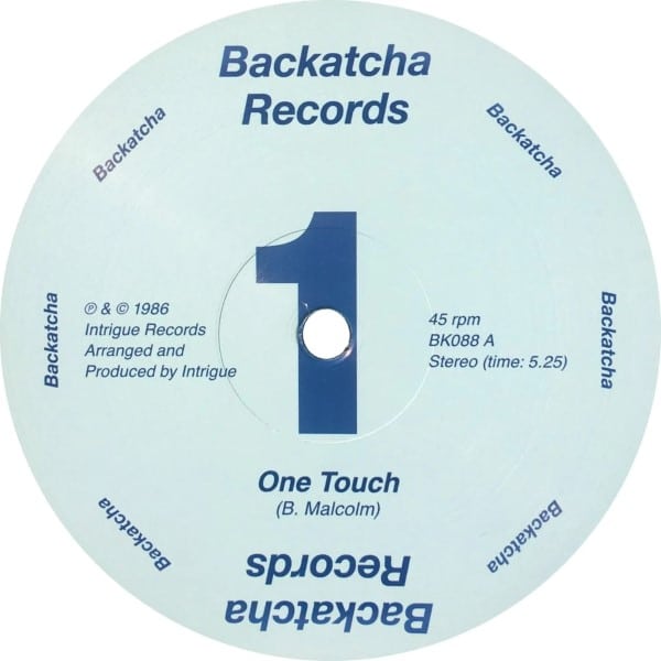 Intrigue - One Touch - BK088 - BACKATCHA RECORDS