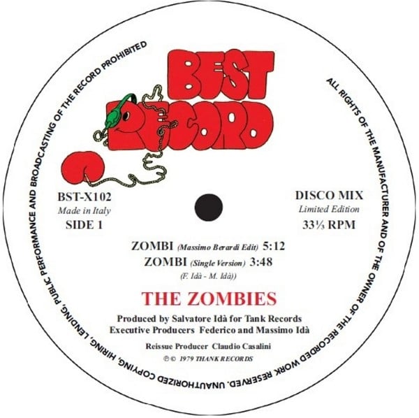 The Zombies - Zombi / In The Land Of The Zombi (Black) - BST-X102 - BEST RECORD