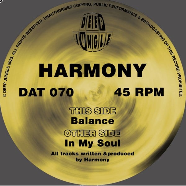 Harmony - In My Soul EP - DAT070 - DEEP JUNGLE