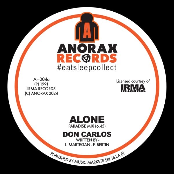 Don Carlos - Alone - A004 - ANORAX RECORDS