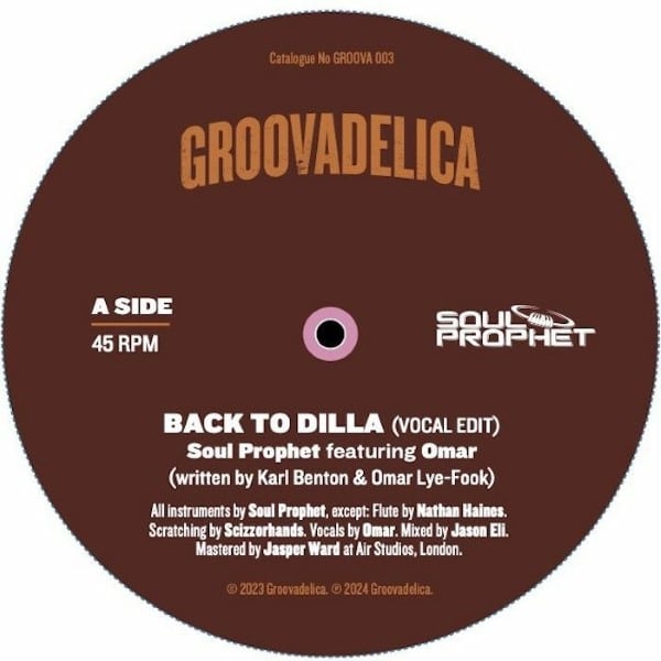 Omar/Soul Prophet - Back To Dilla - GROOVA003 - GROOVADELICA