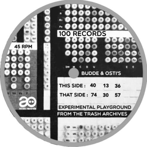 100Records - Experimental Playground From The Trash Archives - ACIDO038 - ACIDO