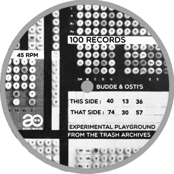 100Records - Experimental Playground From The Trash Archives - ACIDO038 - ACIDO