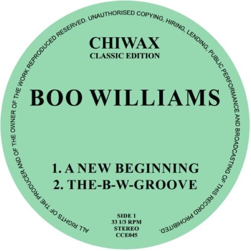 Boo Williams - A new Beginning - CCE045 - CHIWAX CLASSIC EDITION