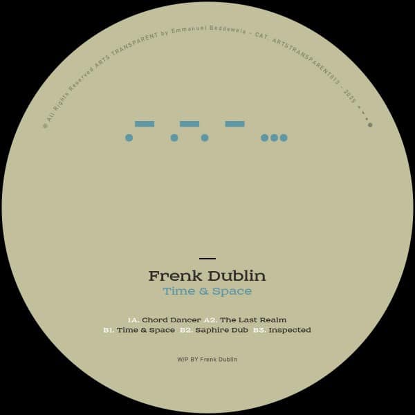 Frenk Dublin - Time & Space (blue marbled vinyl) - ARTSTRANSP013 - ARTS