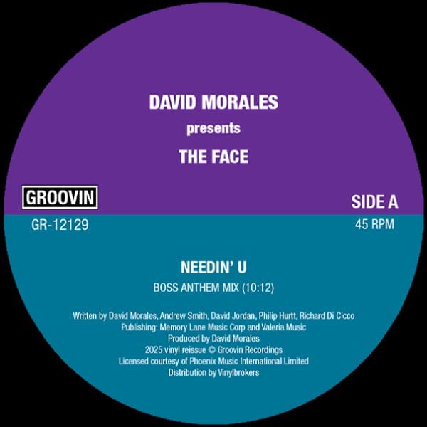 David Morales - Needin U - GR-12129 - GROOVIN RECORDINGS