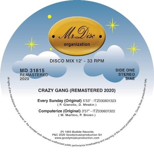 Crazy Gang - Every Sunday - MD31815 - MR DISC ORGANIZATION