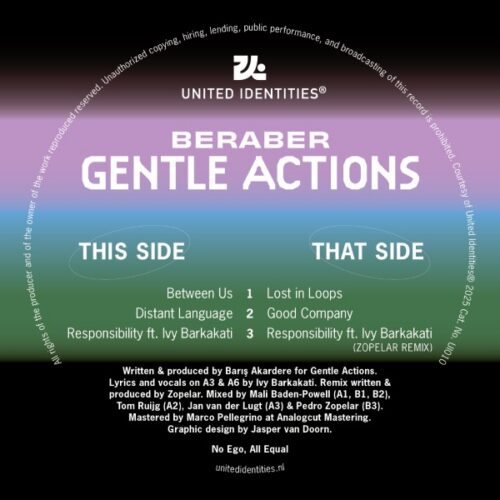 Beraber/Zopelar - Gentle Actions - UI010 - UNITED IDENTITIES