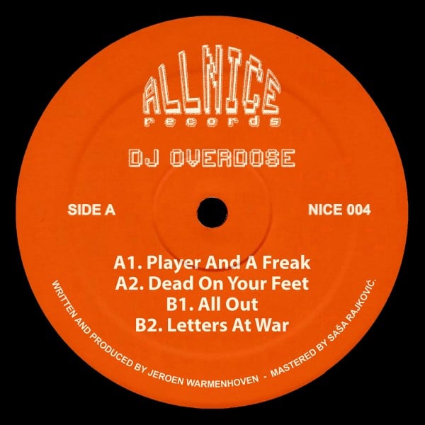 DJ Overdose - L.A.W - NICE004 - ALL NICE RECORDS