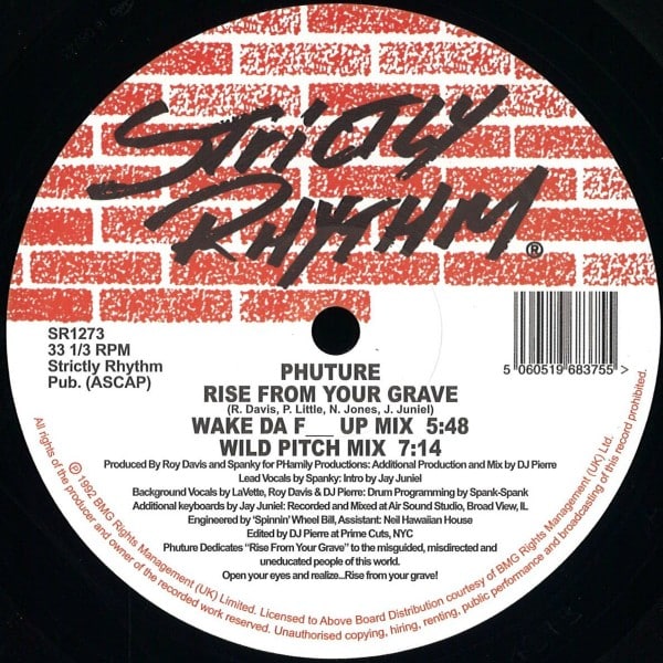 DJ Pierre/Phuture/Spanky - Rise From Your Grave - SR1273 - STRICTLY RHYTHM