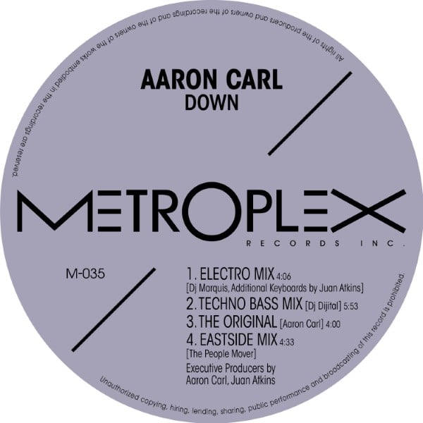 Aaron Carl - Down - M035 - METROPLEX