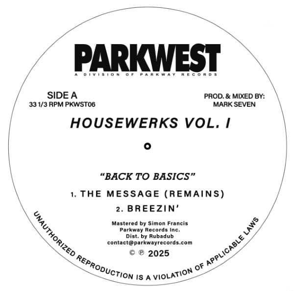 Mark Seven - Housewerks Vol I - Back II Basics - PKWST06 - PARKWEST
