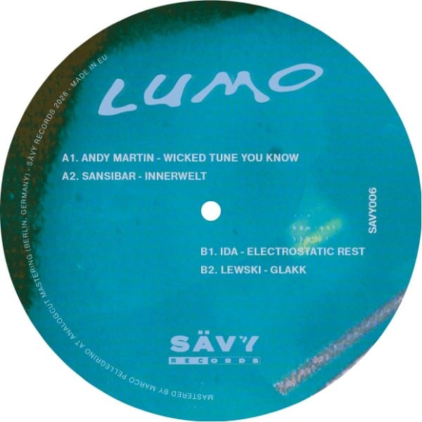 Various/Sansibar/IDA/Lewski/Andy Martin - Lumo - SAVY006 - SÄVY