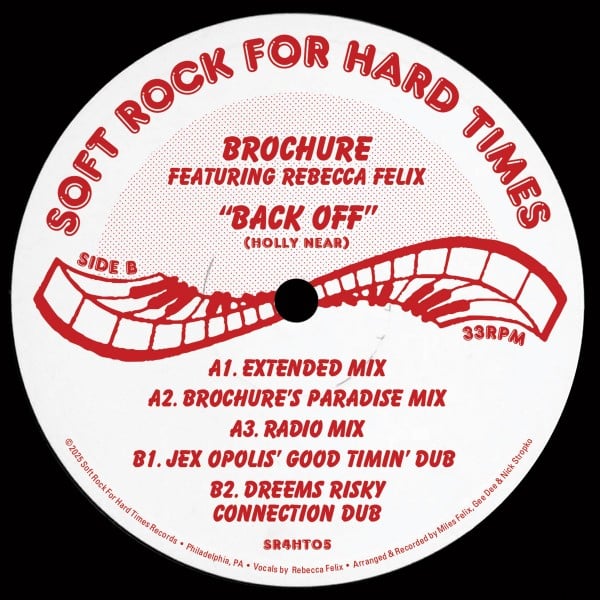Brochure - Back Off - SR4HT05 - SOFT ROCK FOR HARD TIMES