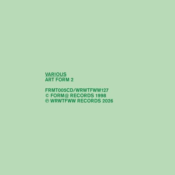 Various - Art Form Ii - WRWTFWW127 - WE RELEASE WHATEVER THE FUCK WE WANT