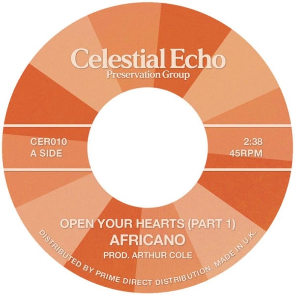 Africano - Open Your Hearts (parts 1 & 2) - CER010 - CELESTIAL ECHO
