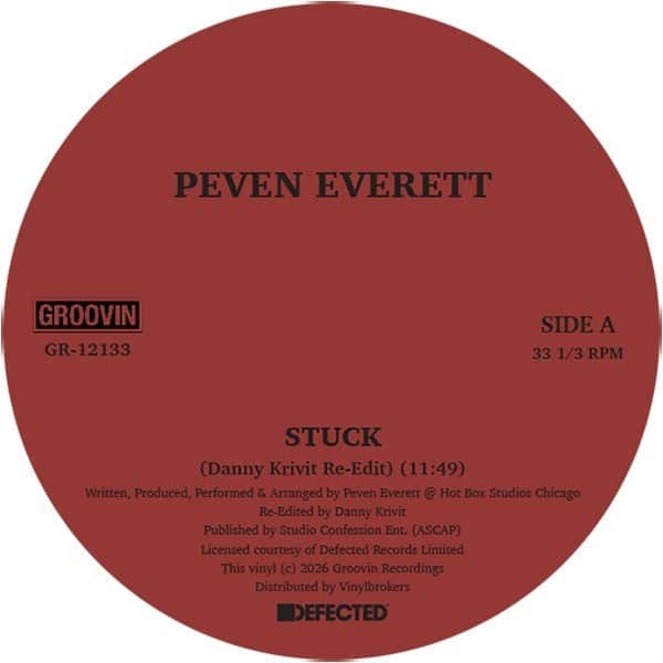 Peven Everett - Stuck (danny Krivit & Phil Asher Mixes) - GR-12133 - GROOVIN RECORDINGS